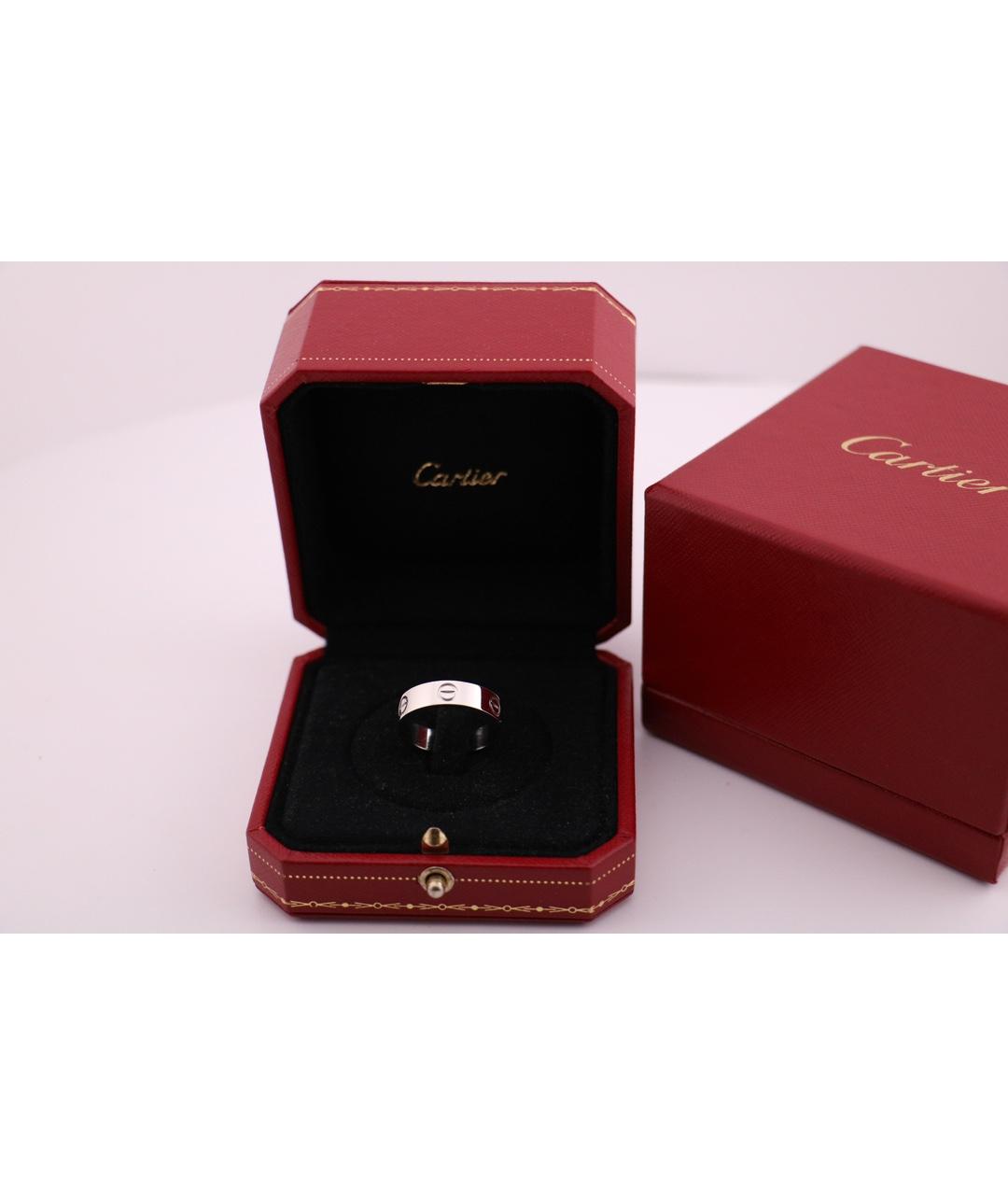 CARTIER Серебряное платиновое кольцо, фото 4