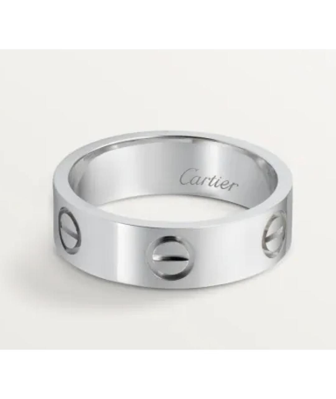 CARTIER Серебряное платиновое кольцо, фото 8