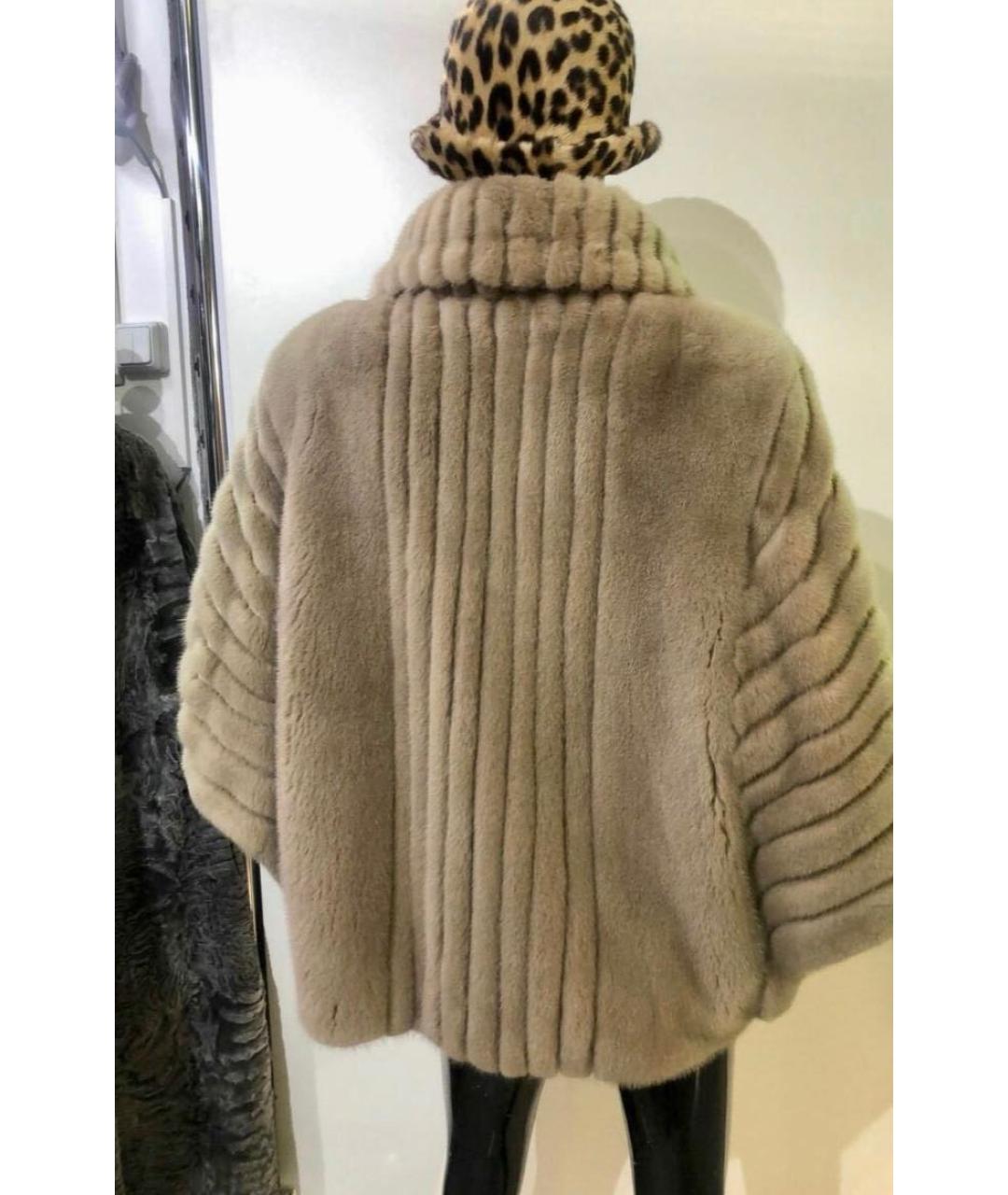 VINICIO PAJARO Бежевая меховая шуба, фото 8