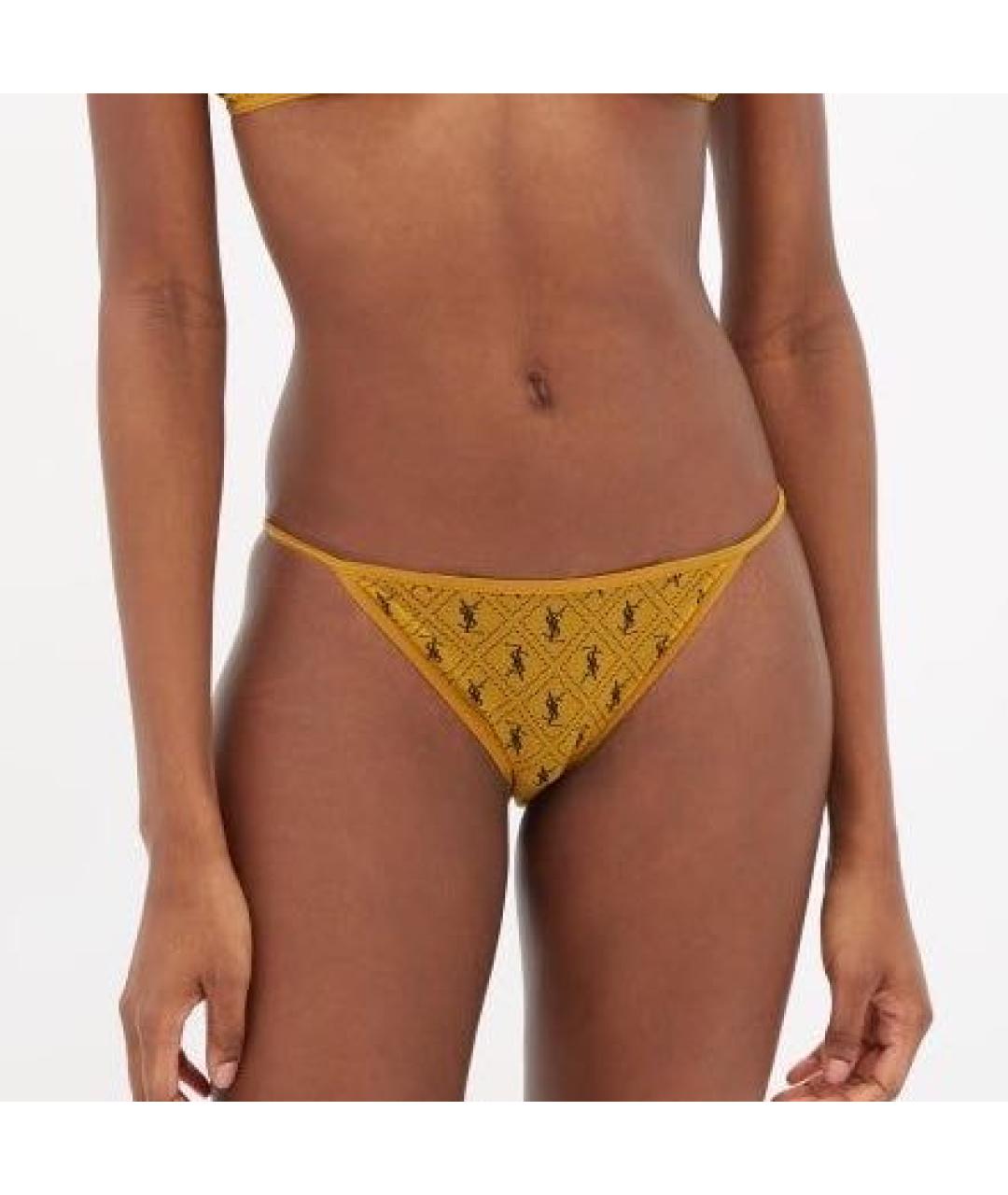 SAINT LAURENT Горчичные трусы, фото 2