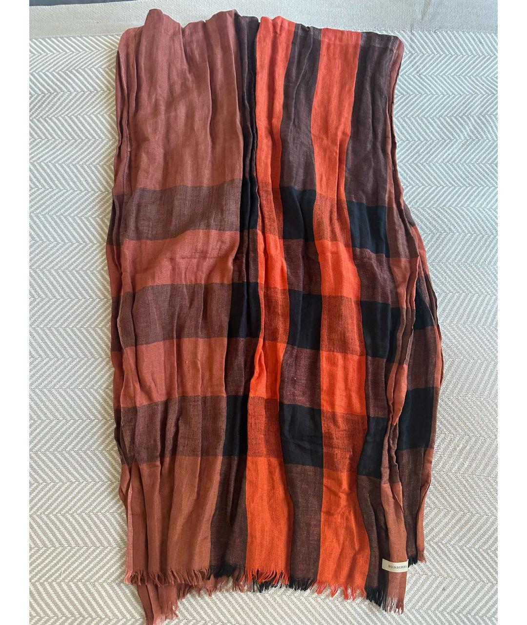 BURBERRY Льняной шарф, фото 6