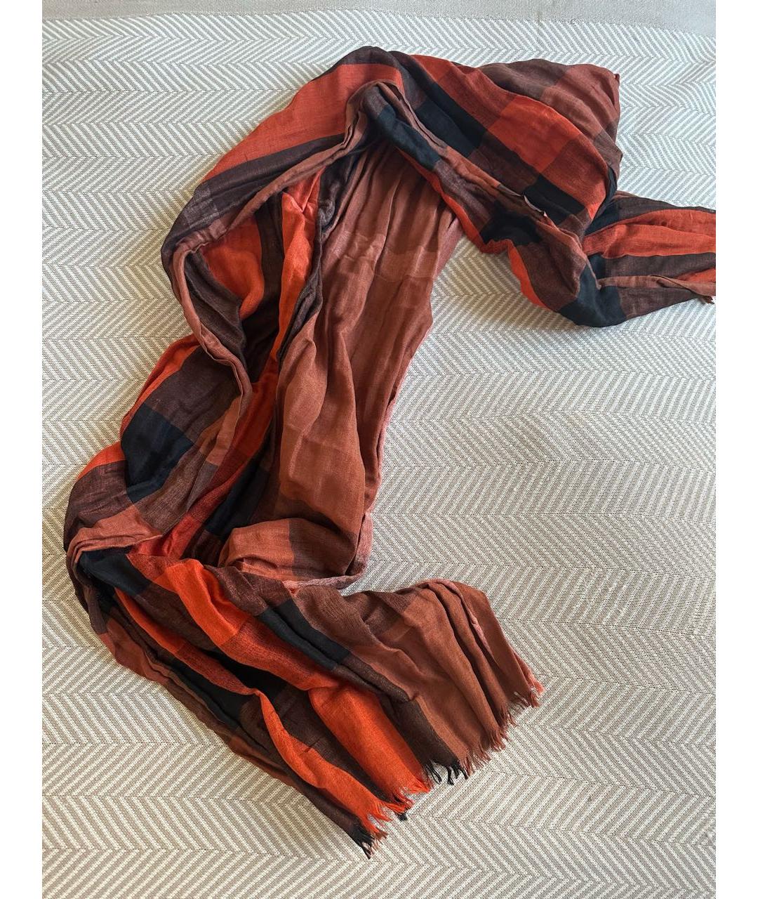 BURBERRY Льняной шарф, фото 3