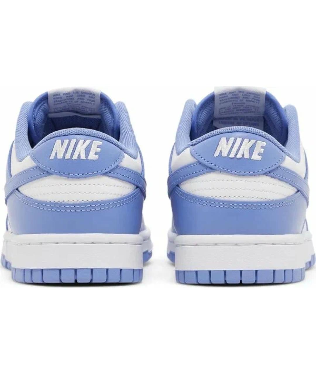 NIKE Голубые кожаные низкие кроссовки / кеды, фото 3
