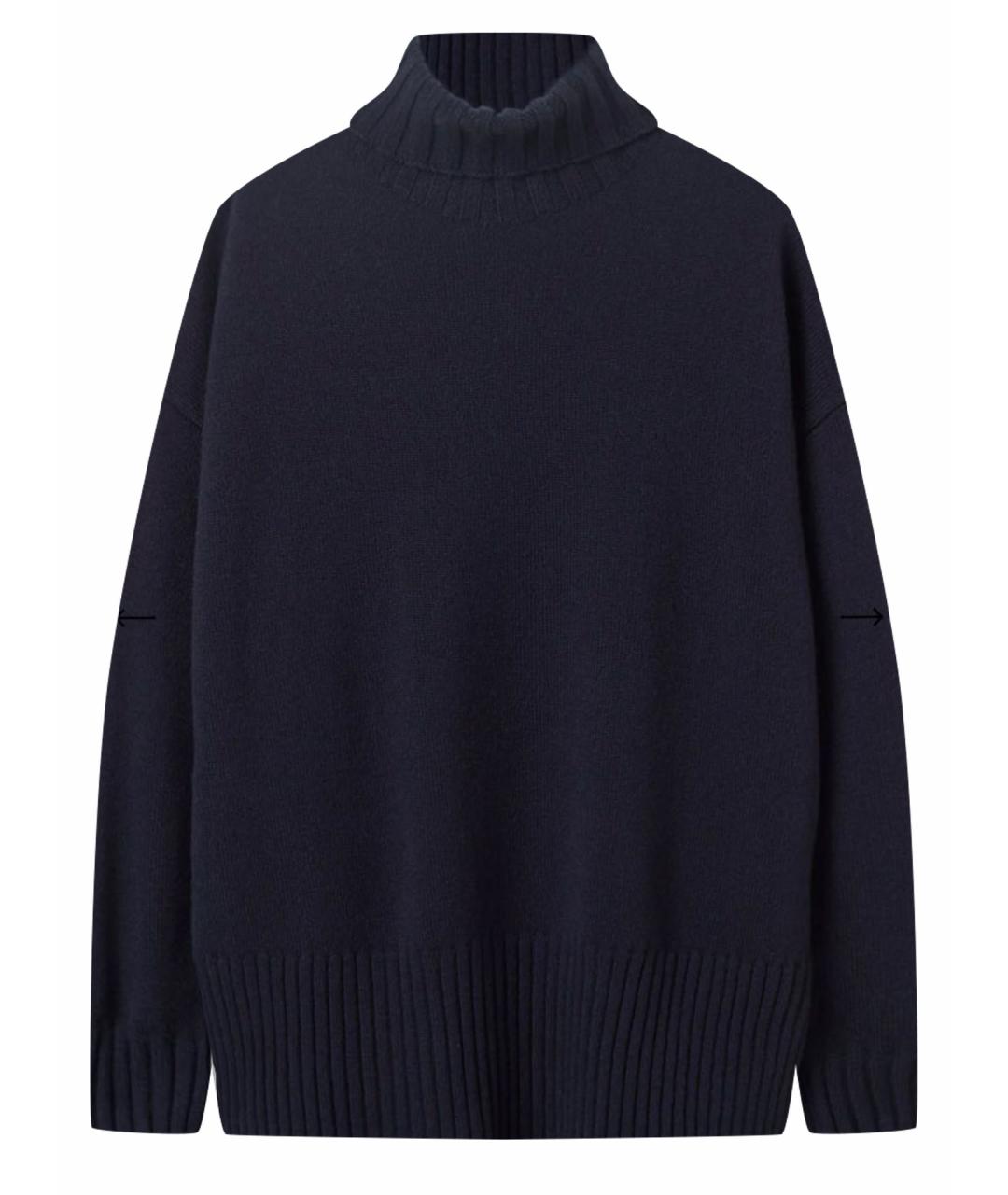 FALCONERI Темно-синий кашемировый джемпер / свитер, фото 1