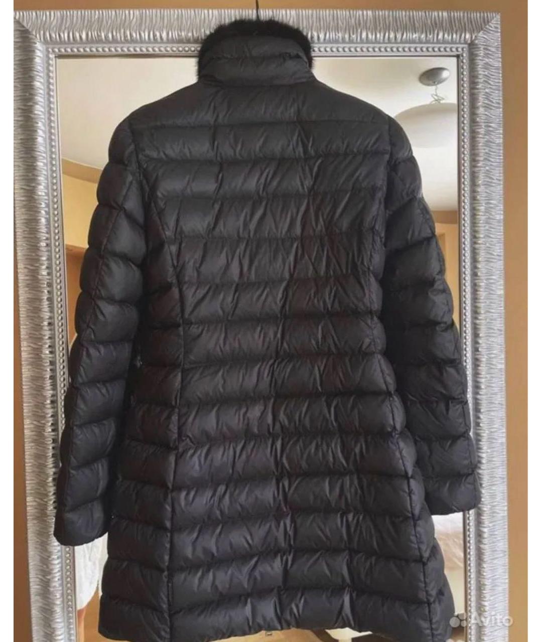 MONCLER Черный пуховик, фото 2