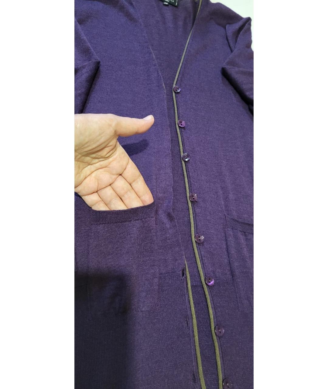 ETRO Фиолетовый кашемировый кардиган, фото 7