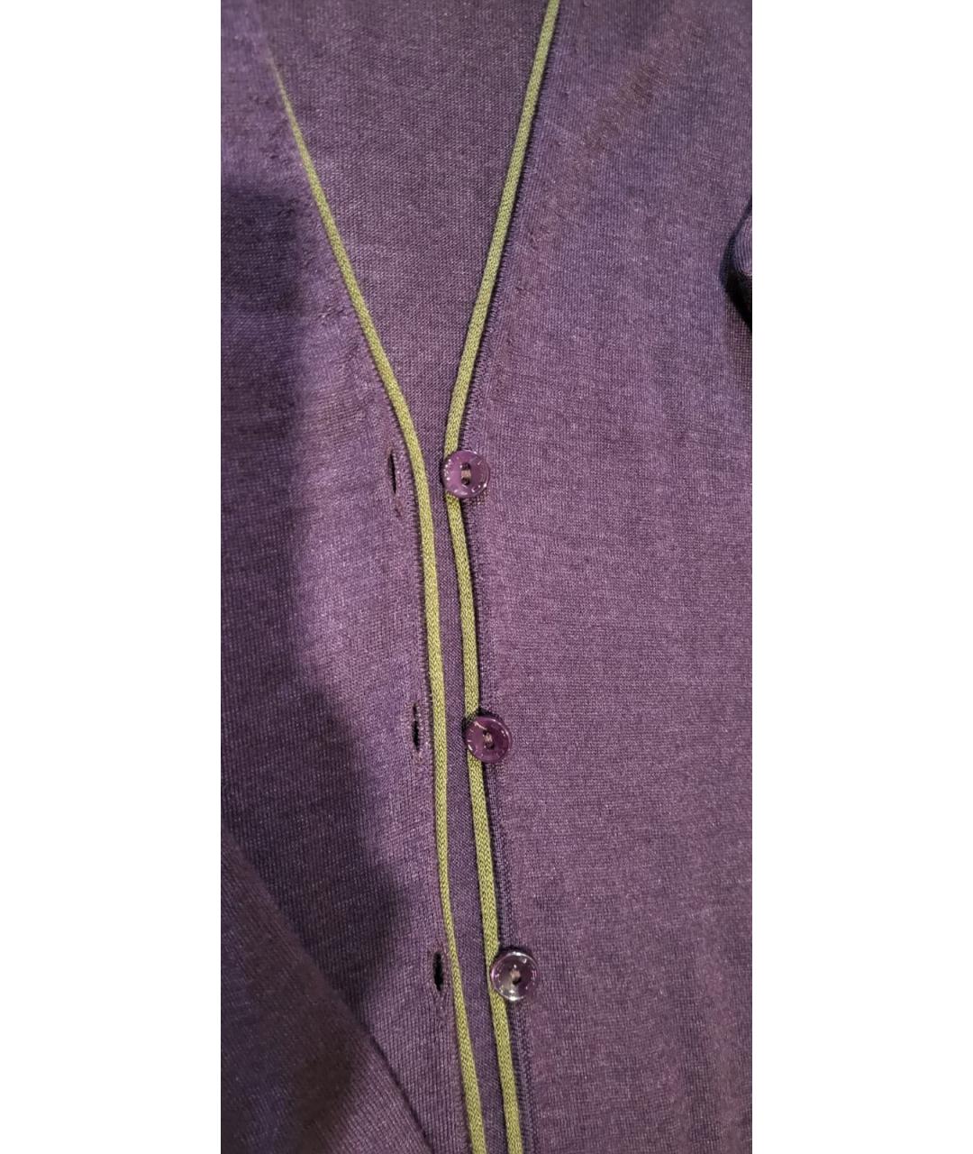 ETRO Фиолетовый кашемировый кардиган, фото 4