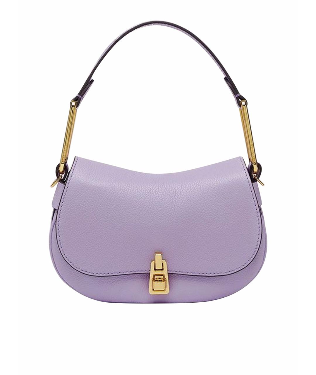 COCCINELLE Фиолетовая кожаная сумка через плечо, фото 1