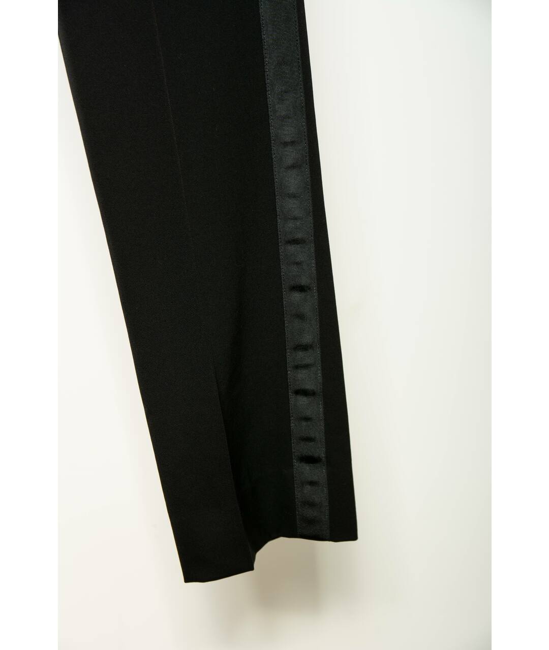 MAISON MARGIELA Черные шерстяные прямые брюки, фото 5