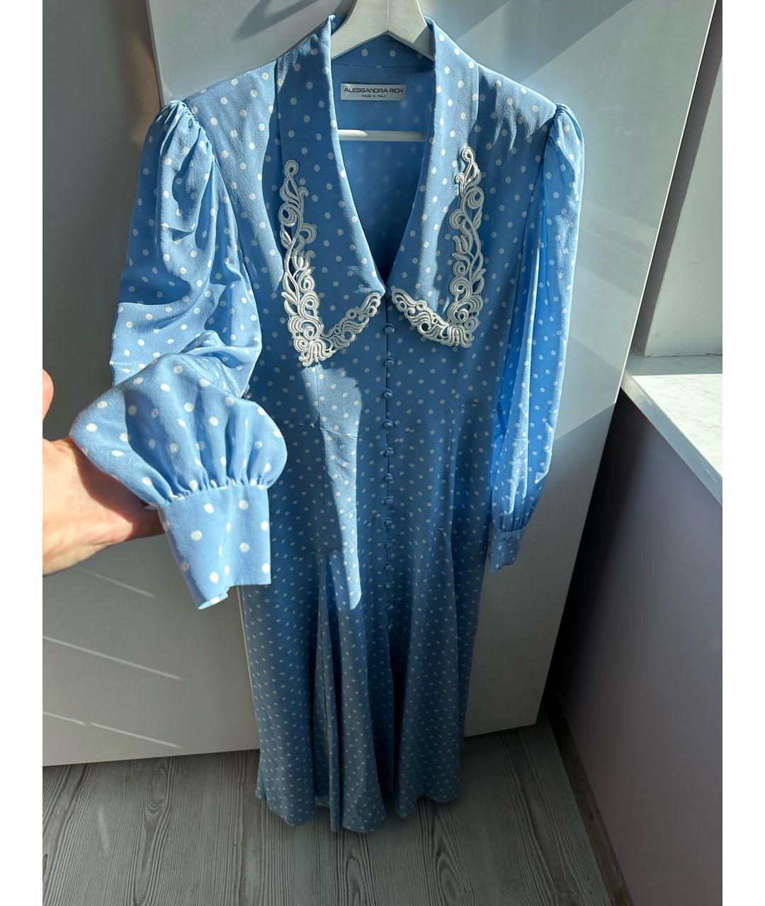 ALESSANDRA RICH Голубое платье, фото 6