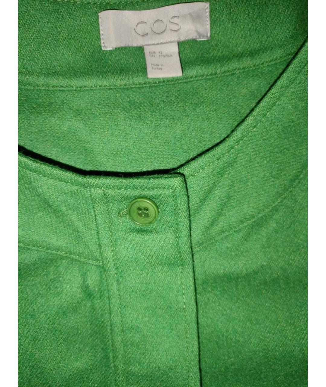 COS Зеленый шерстяной жакет/пиджак, фото 5
