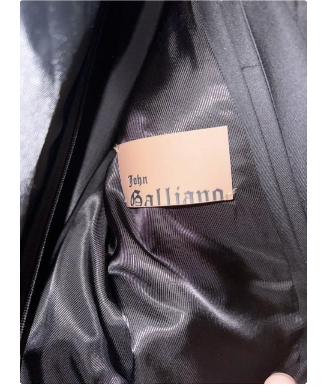 JOHN GALLIANO Черный шерстяной пиджак, фото 6