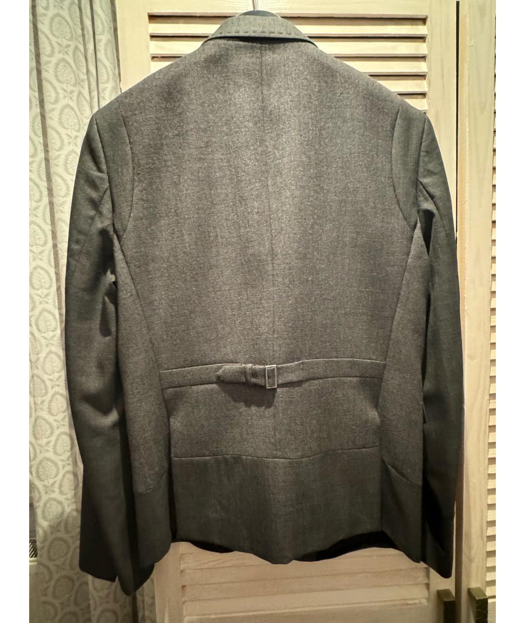 NEIL BARRETT Антрацитовый шерстяной пиджак, фото 2