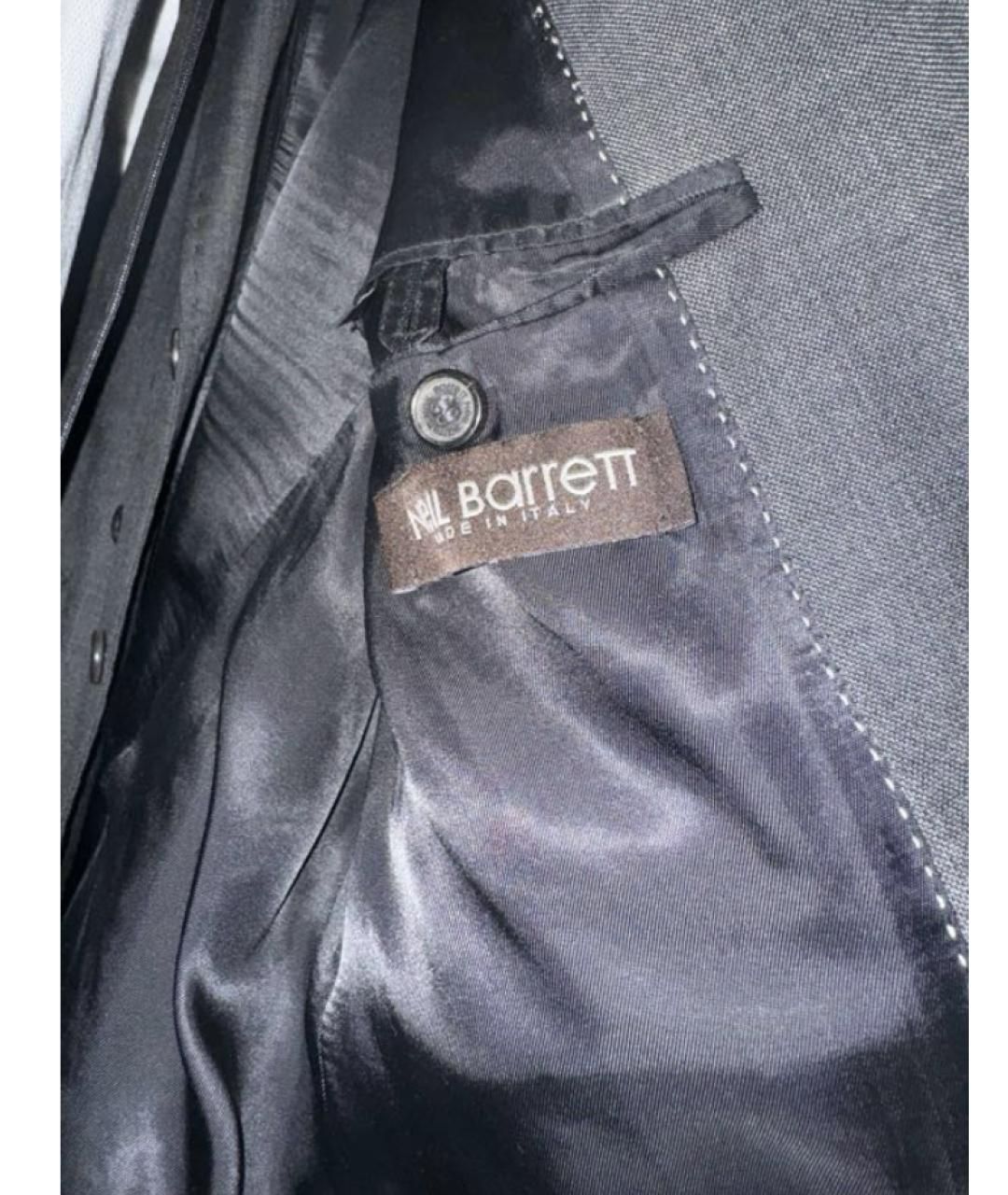 NEIL BARRETT Антрацитовый шерстяной пиджак, фото 4