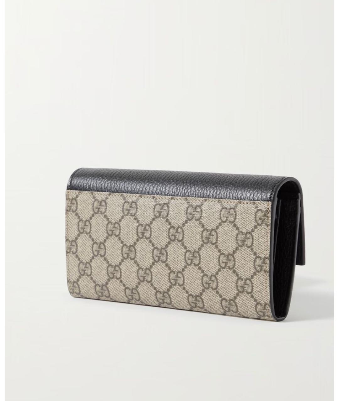 GUCCI Черный кожаный кошелек, фото 3