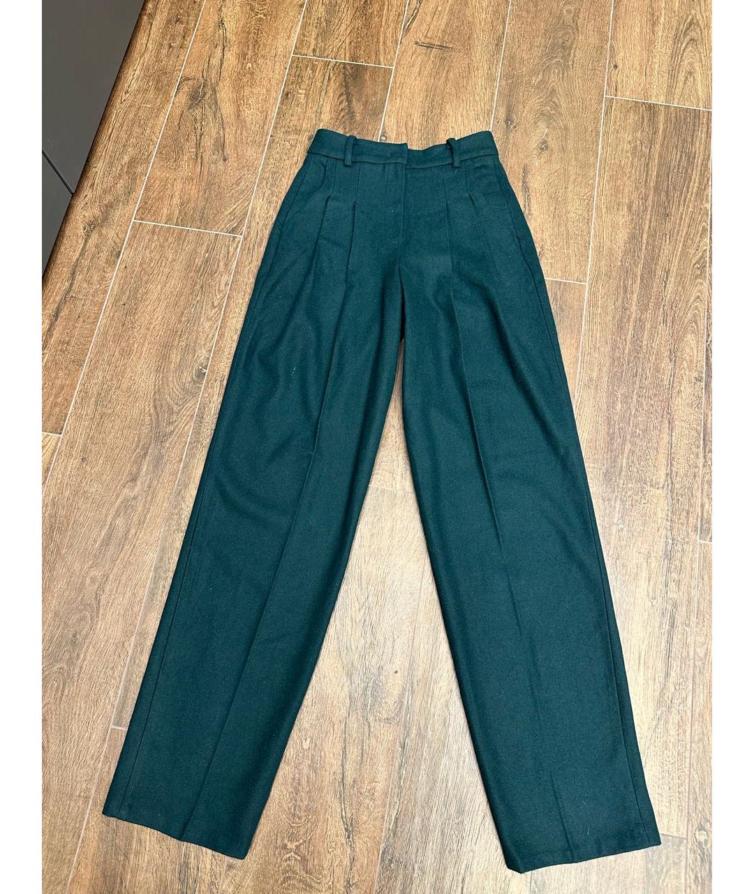 THE FRANKIE SHOP Зеленые брюки широкие, фото 6
