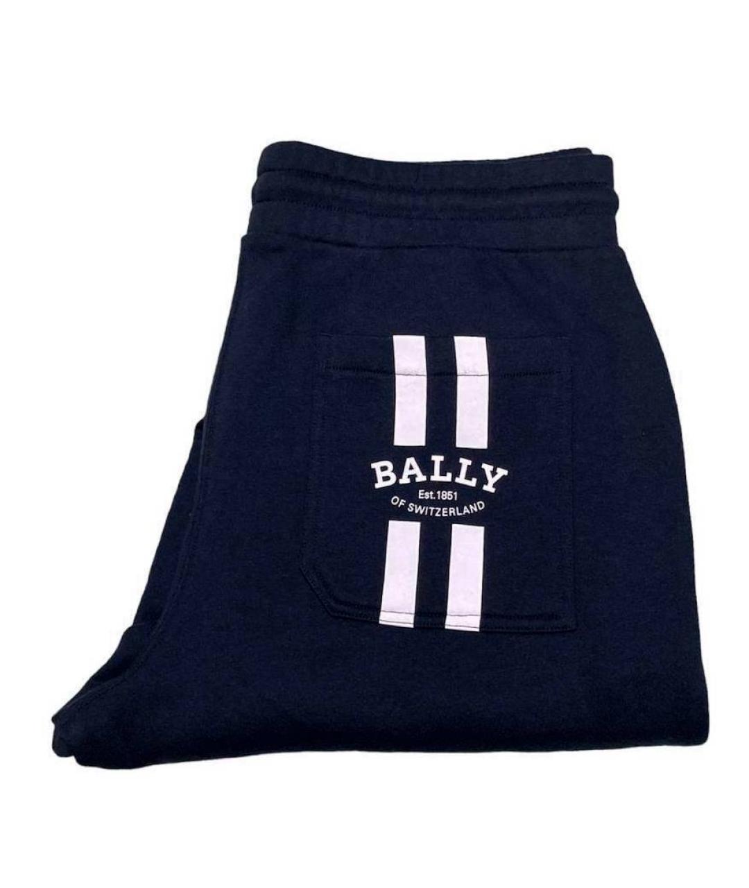 BALLY Темно-синий хлопко-эластановый спортивный костюм, фото 6