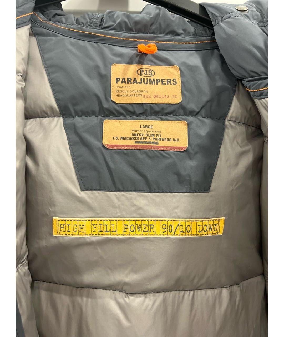 PARAJUMPERS Антрацитовый пуховик, фото 3