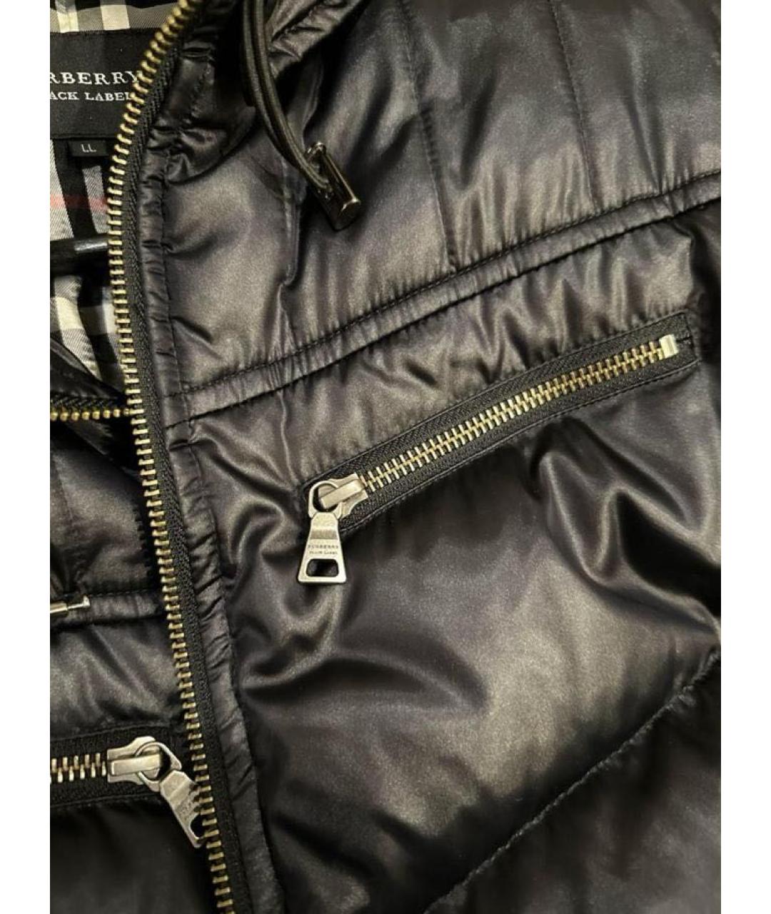 BURBERRY Черная полиамидовая куртка, фото 5