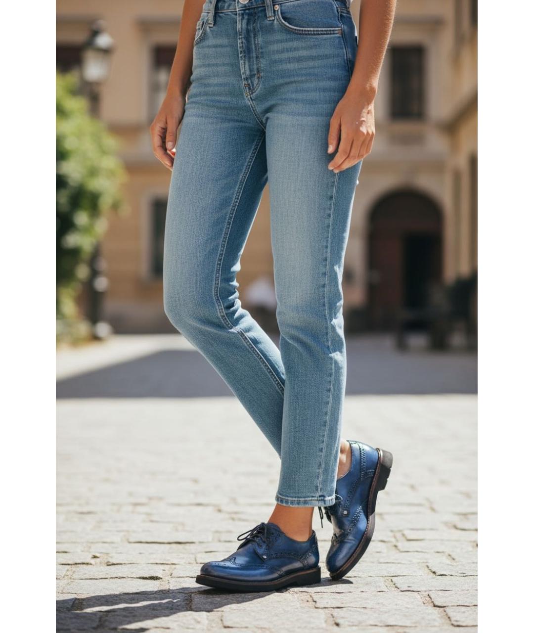 CESARE PACIOTTI Синие туфли из лакированной кожи, фото 7