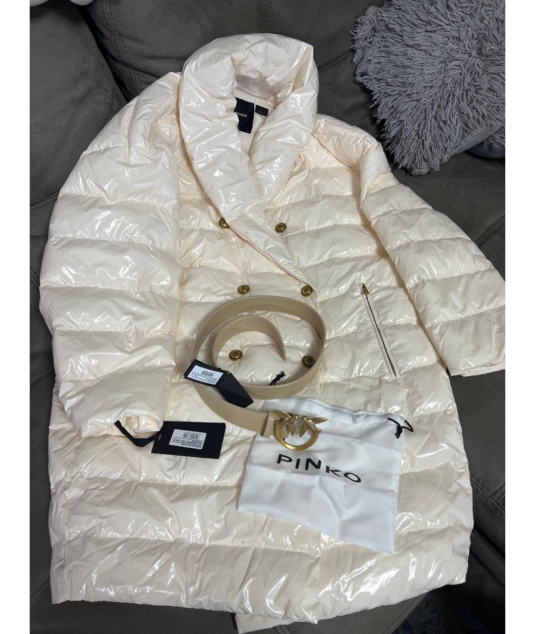 PINKO Белый пуховик, фото 7