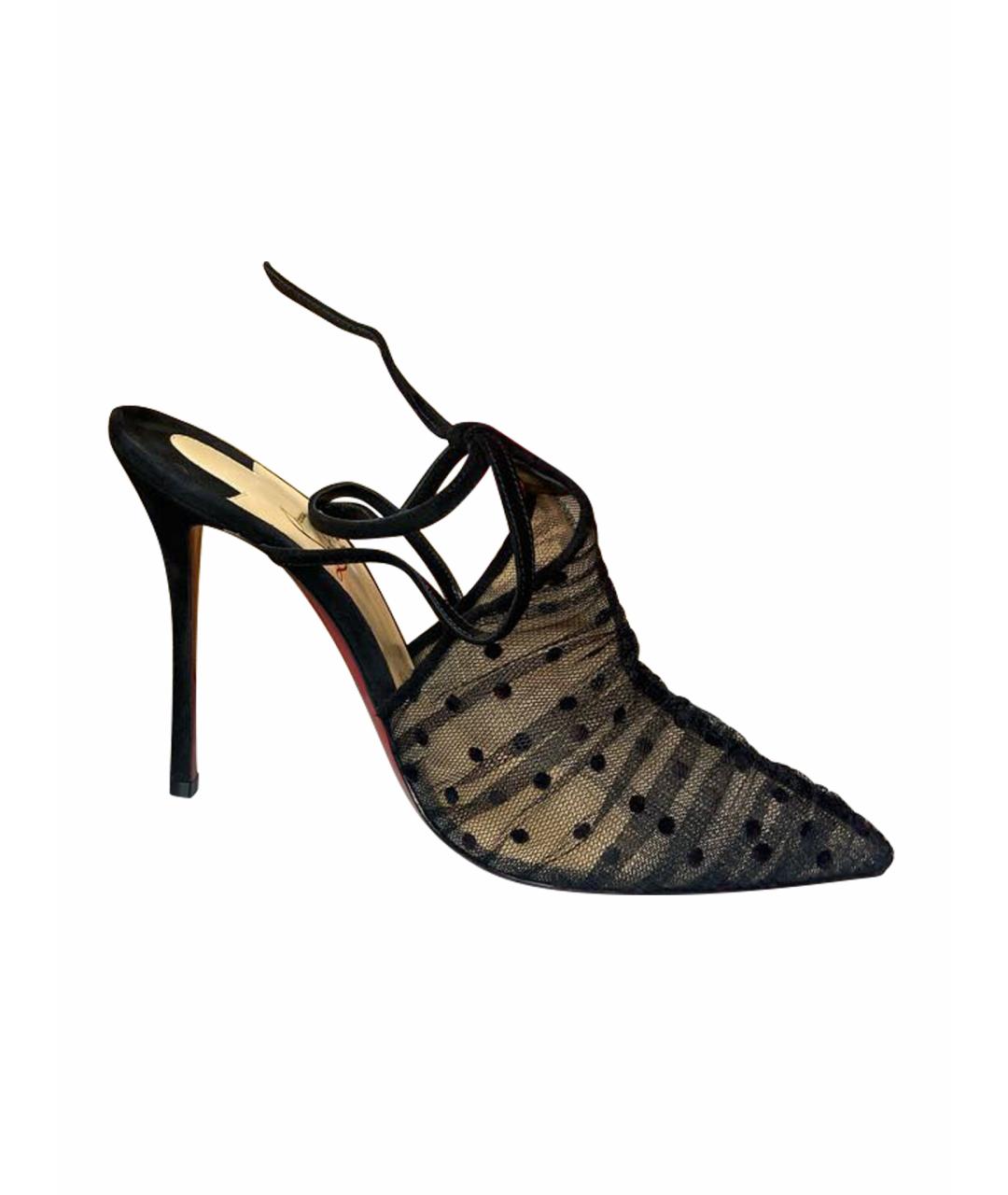 CHRISTIAN LOUBOUTIN Черные босоножки, фото 1