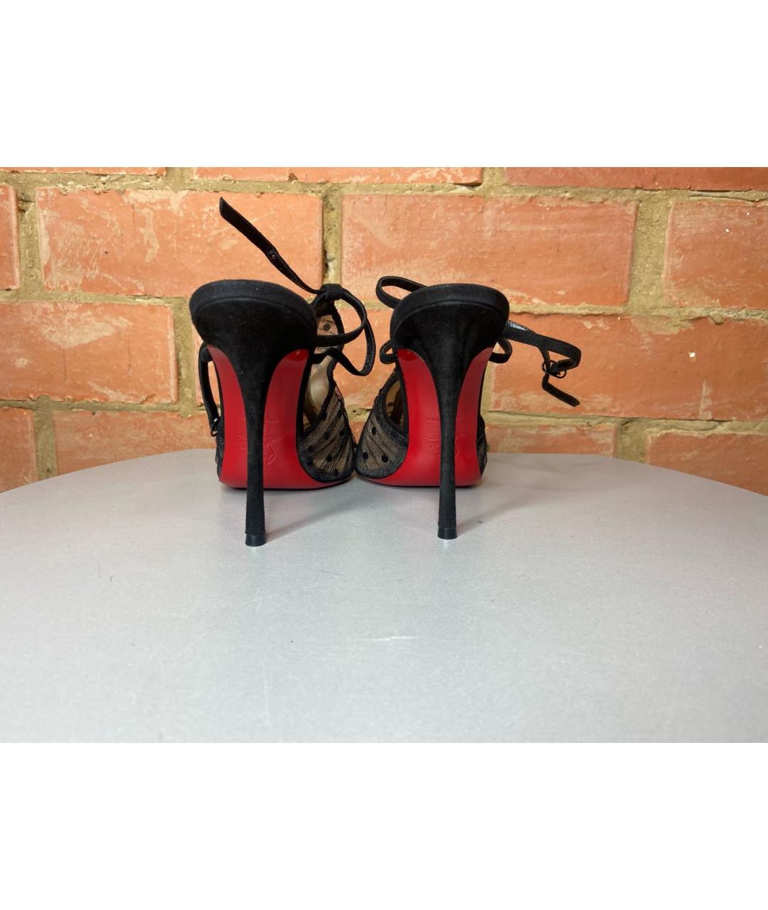 CHRISTIAN LOUBOUTIN Черные босоножки, фото 5