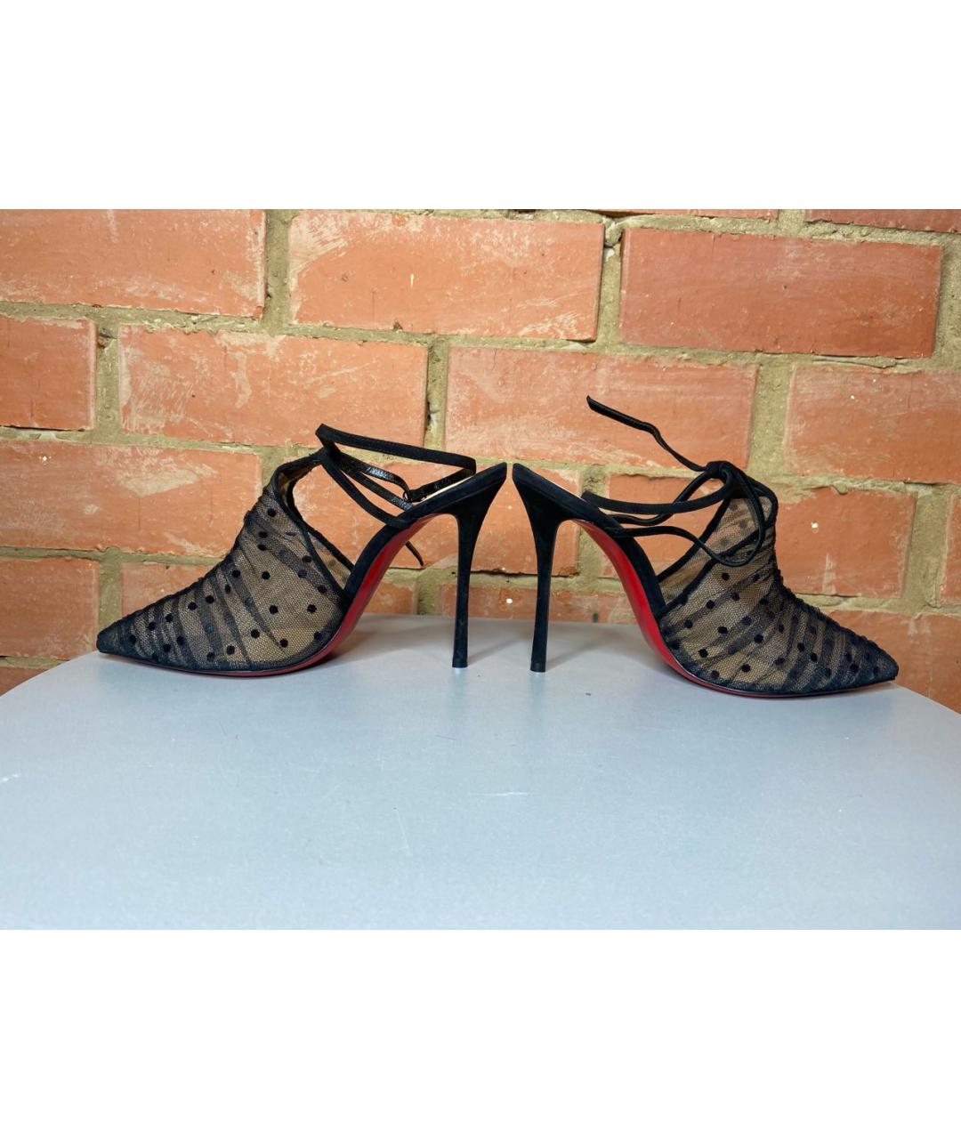 CHRISTIAN LOUBOUTIN Черные босоножки, фото 3