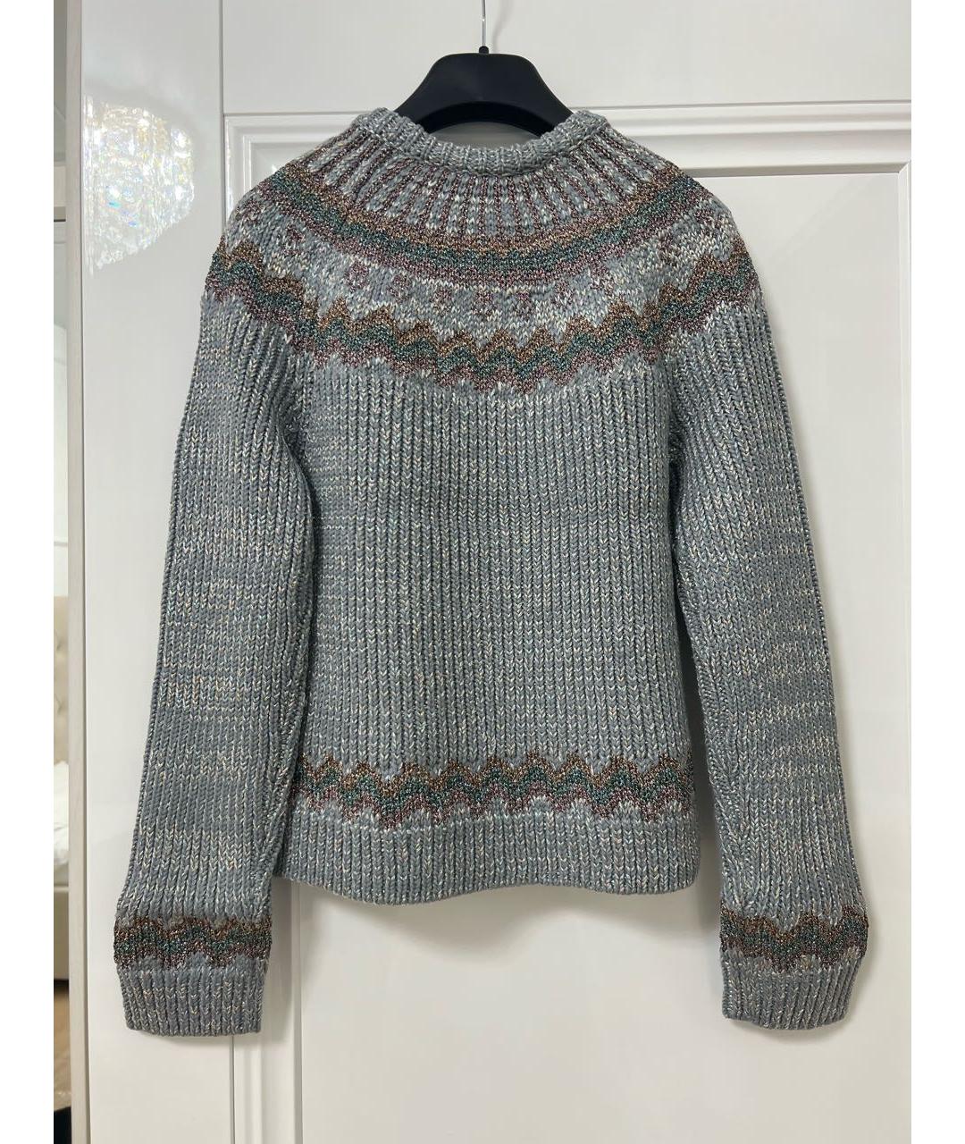 VALENTINO Голубой вискозный джемпер / свитер, фото 2