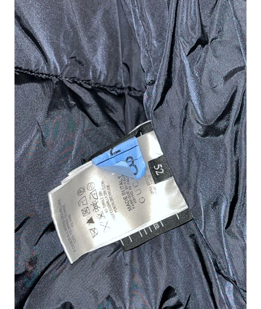 GUCCI Темно-синяя полиамидовая куртка, фото 8