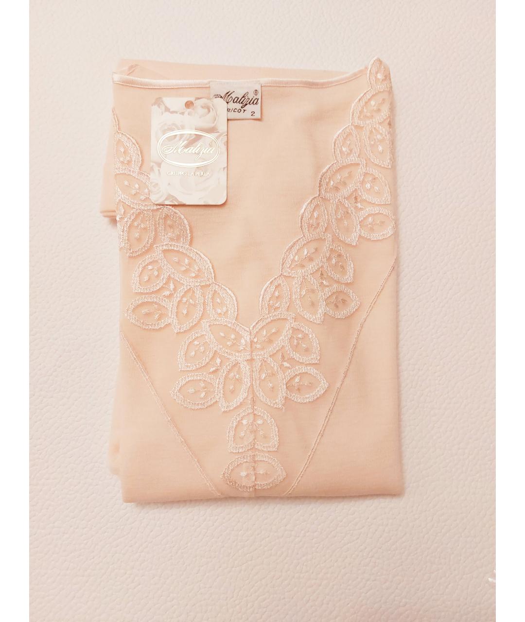 LA PERLA Розовая шерстяная футболка, фото 5