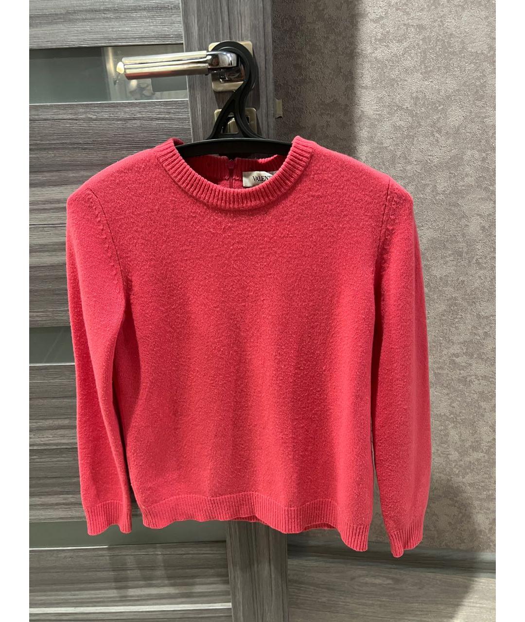 VALENTINO Розовый шерстяной джемпер / свитер, фото 2