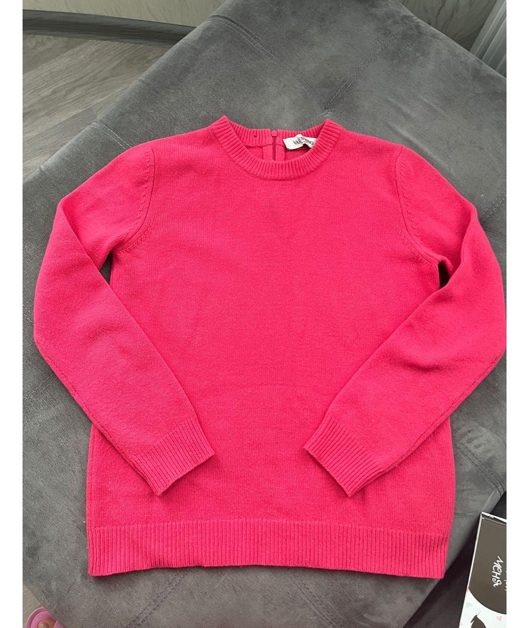 VALENTINO Розовый шерстяной джемпер / свитер, фото 5