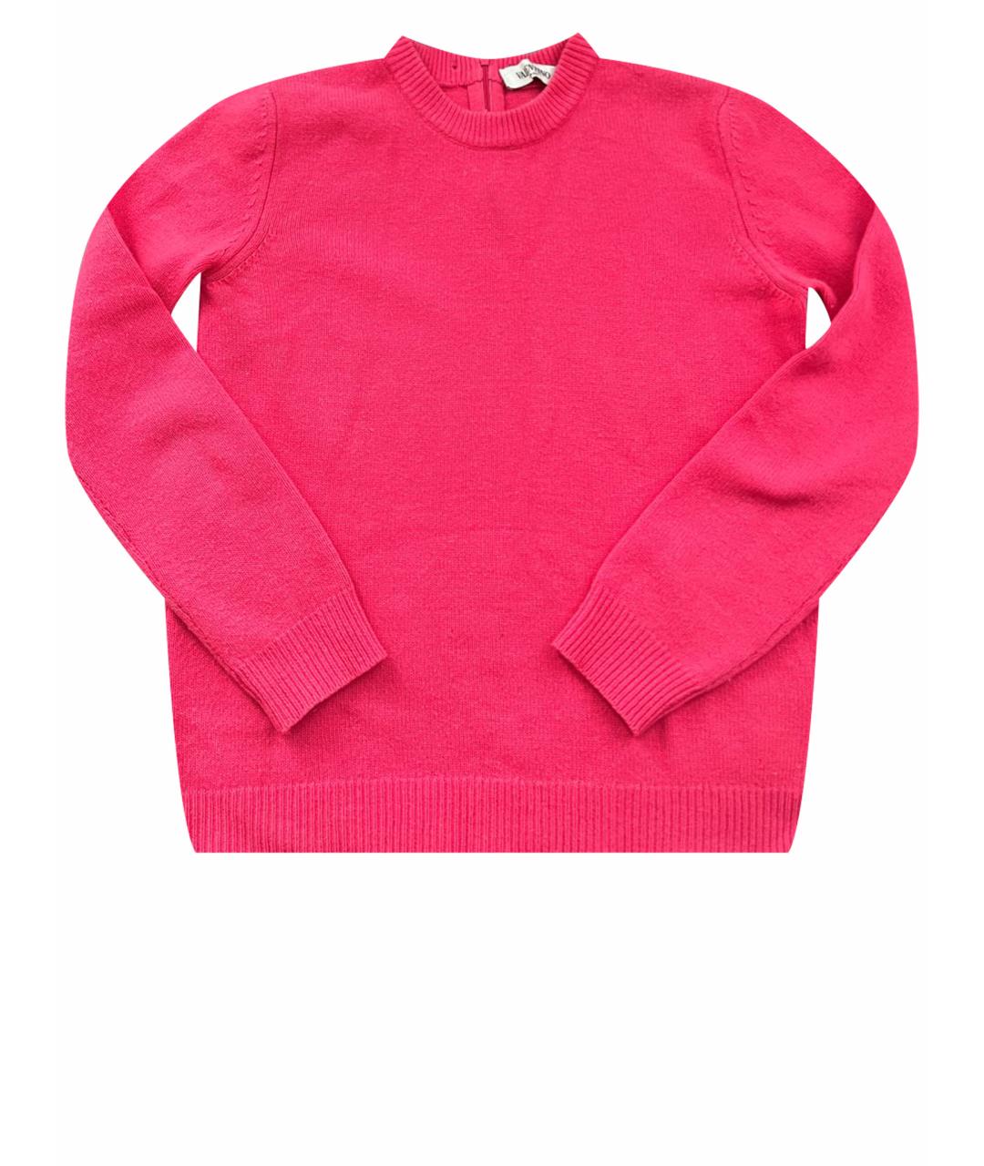 VALENTINO Розовый шерстяной джемпер / свитер, фото 1