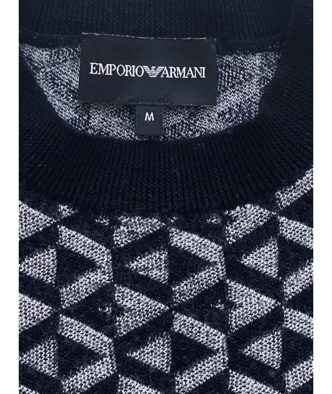 EMPORIO ARMANI Мульти шерстяной джемпер / свитер, фото 3