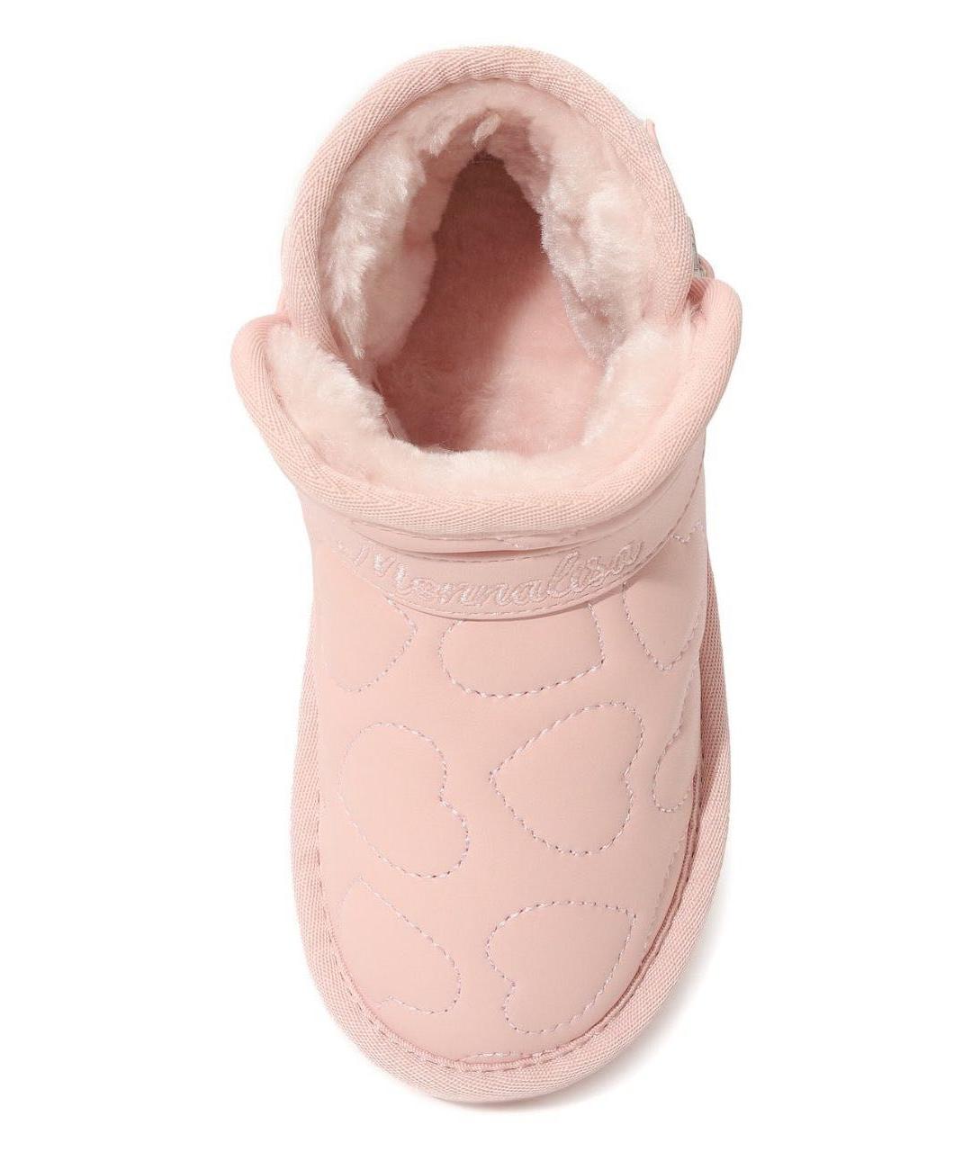 MONNALISA Розовые ботинки из искусственной кожи, фото 3