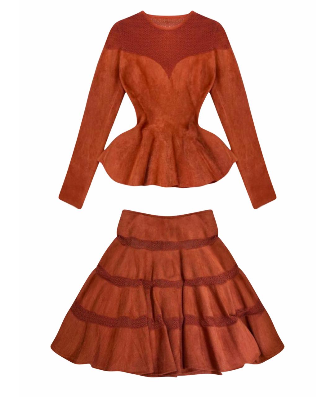 ALAIA Оранжевый костюм с юбками, фото 1