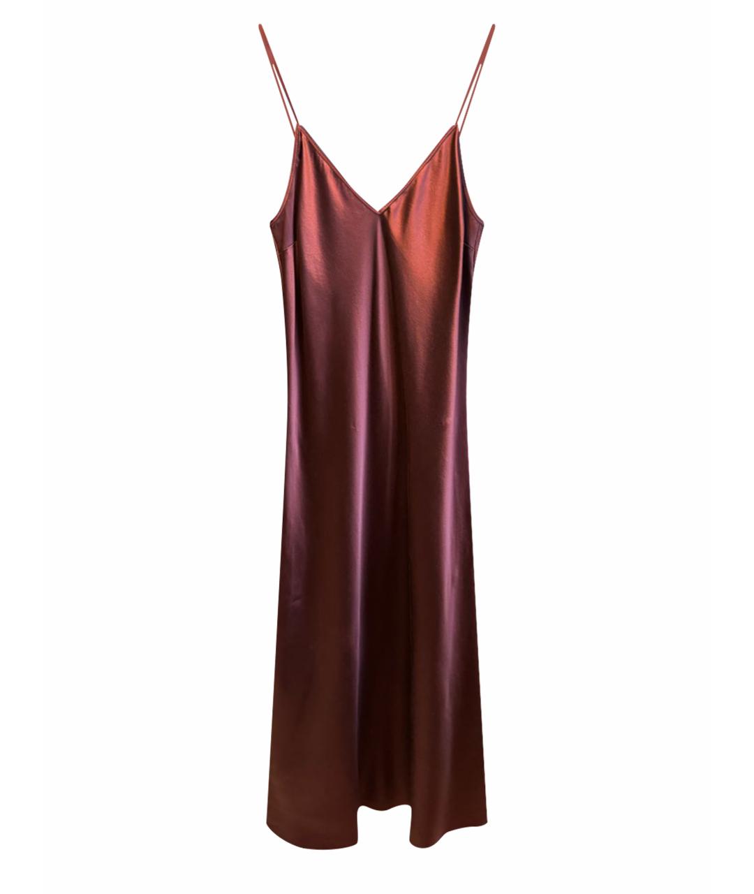 JOSEPH Бордовое шелковое вечернее платье, фото 1