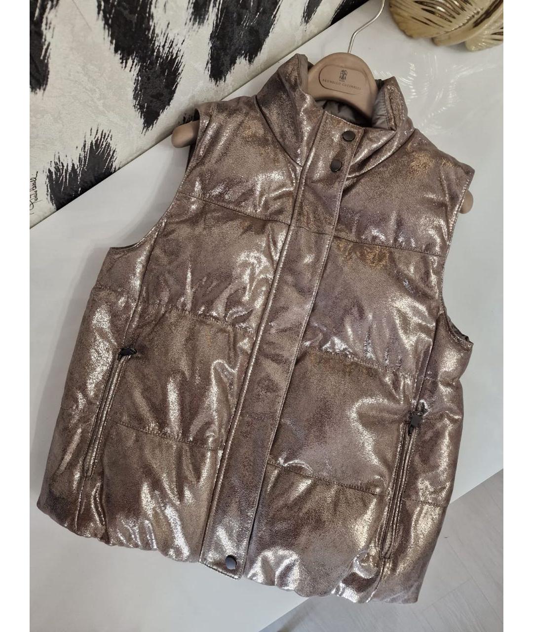 BRUNELLO CUCINELLI Кожаный жилет, фото 6