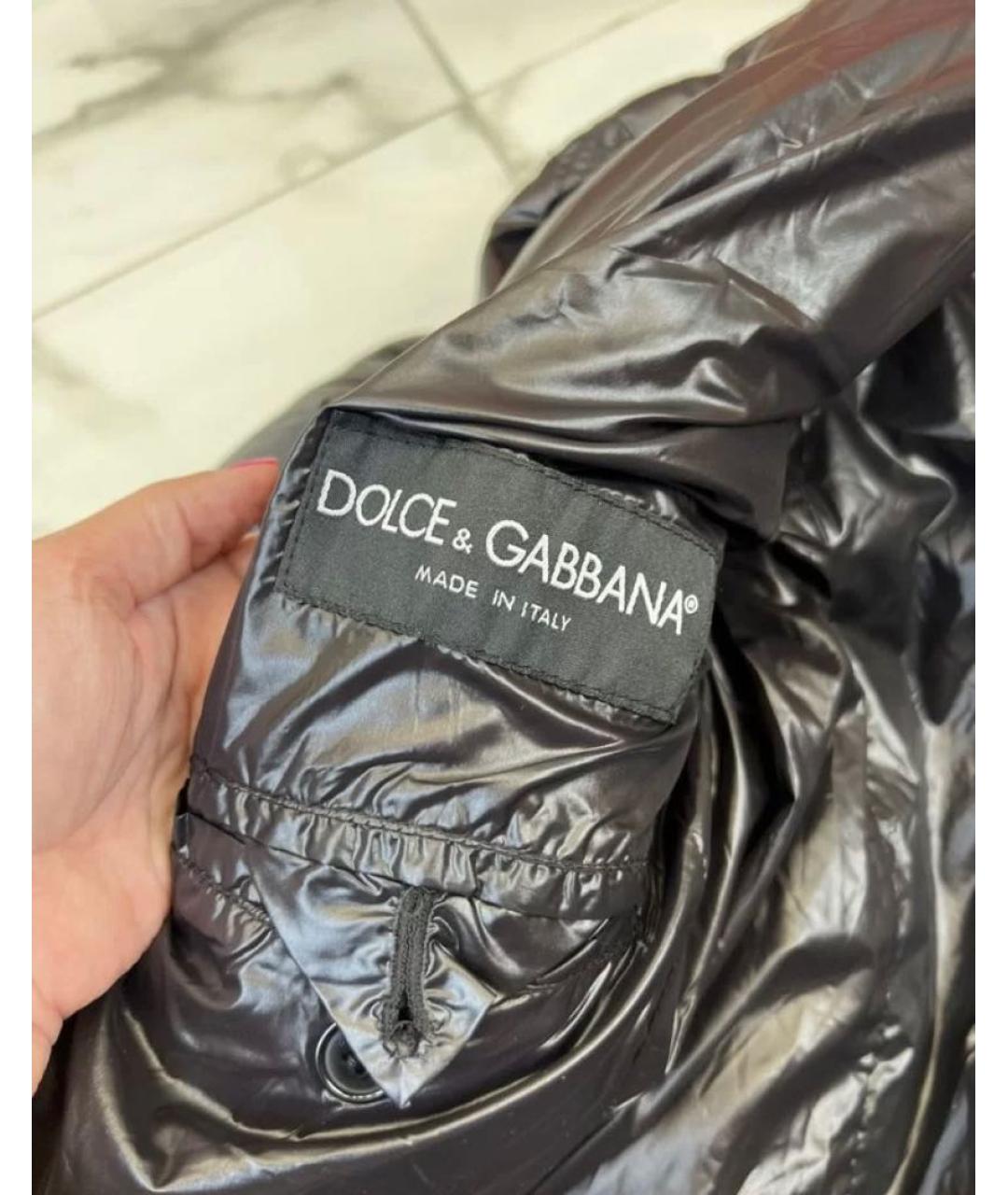 DOLCE&GABBANA Черный пуховик, фото 3