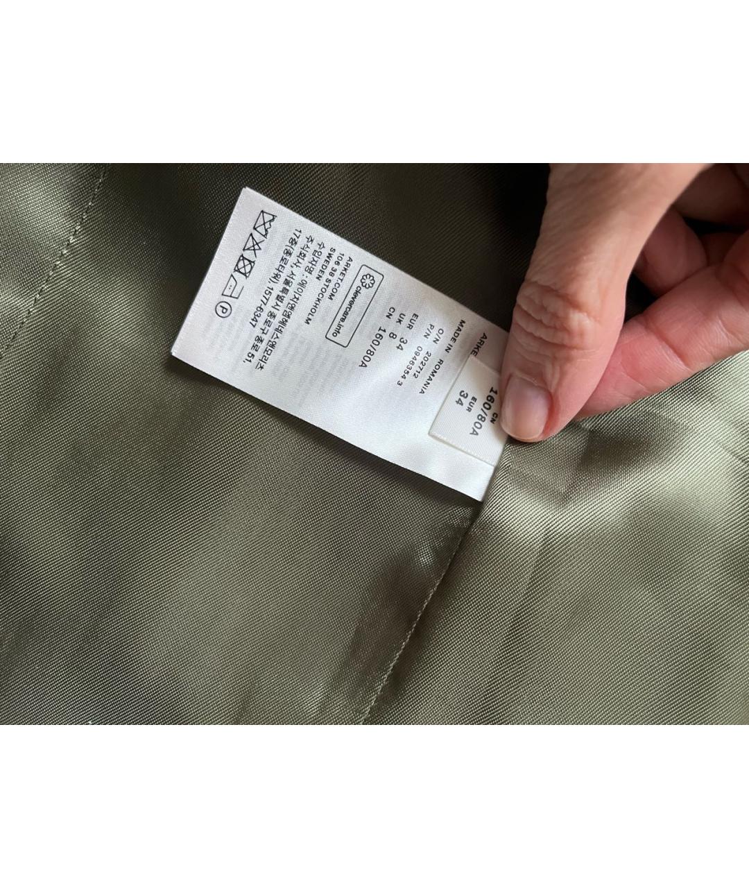 ARKET Зеленый шерстяной жакет/пиджак, фото 6