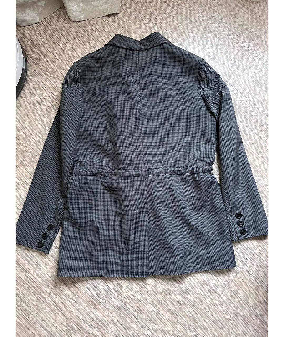 12 STOREEZ Антрацитовый вискозный жакет/пиджак, фото 2
