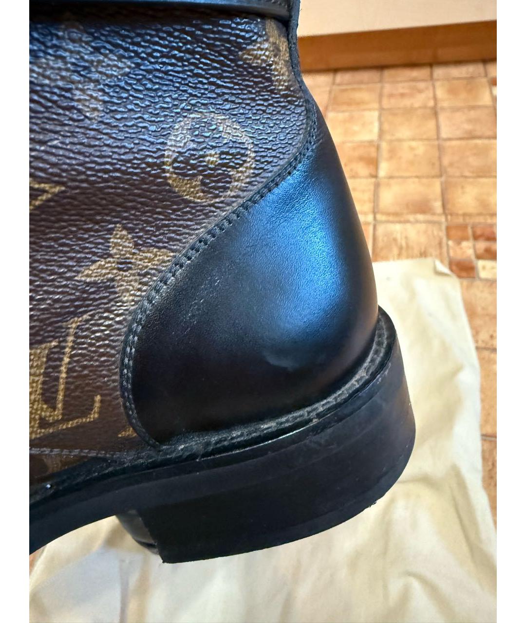 LOUIS VUITTON Коричневые ботинки, фото 7