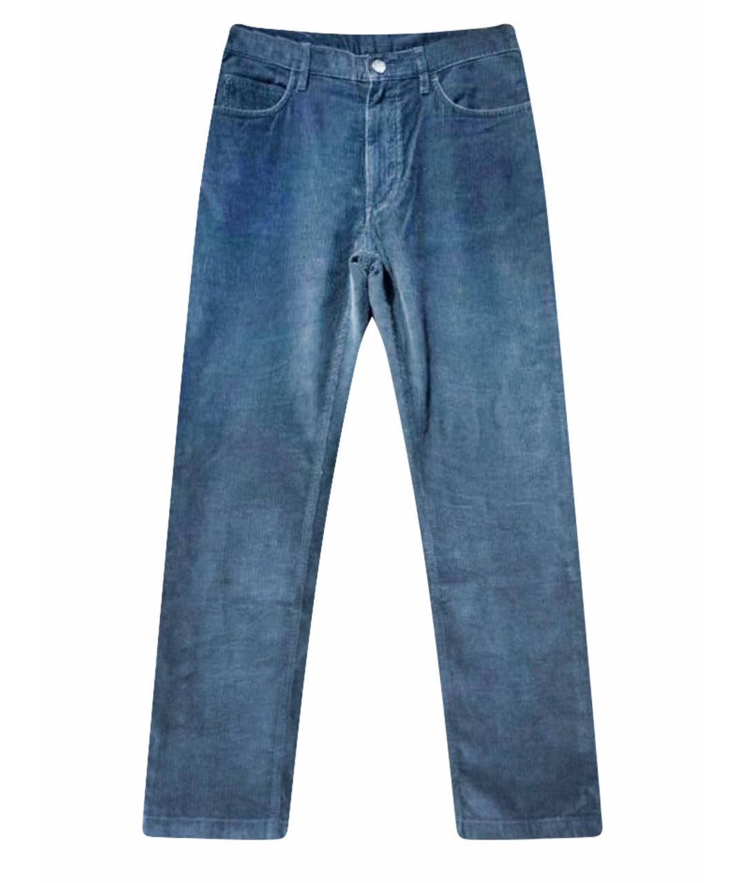 LORO PIANA Темно-синие прямые джинсы, фото 1