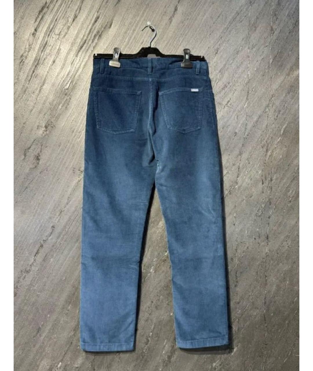 LORO PIANA Темно-синие прямые джинсы, фото 2