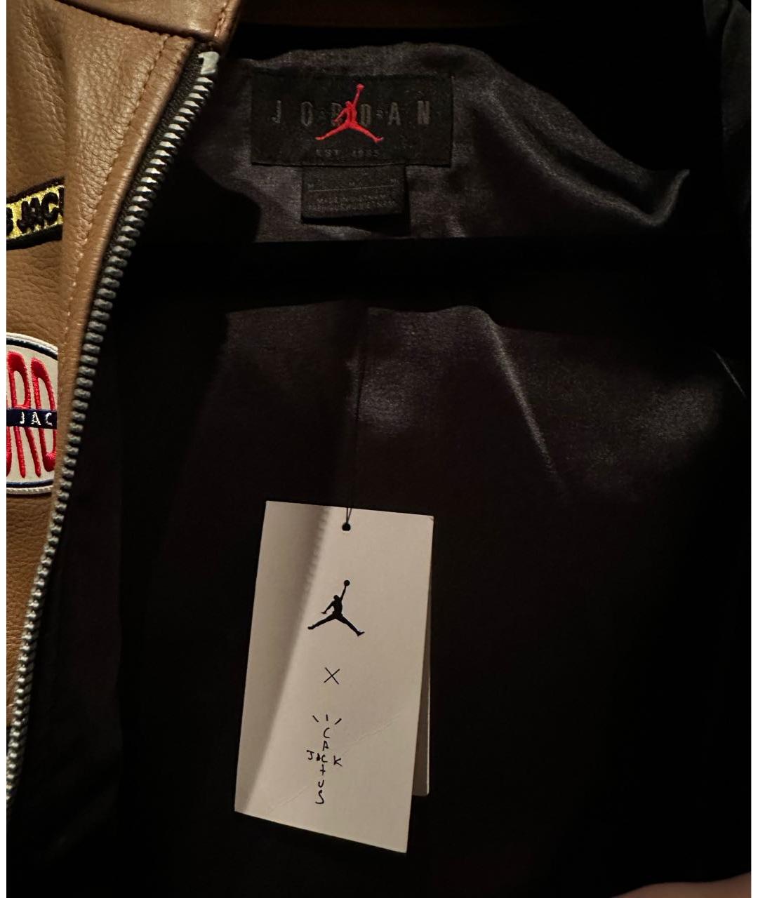 CACTUS JACK BY TRAVIS SCOTT Коричневая кожаная куртка, фото 3