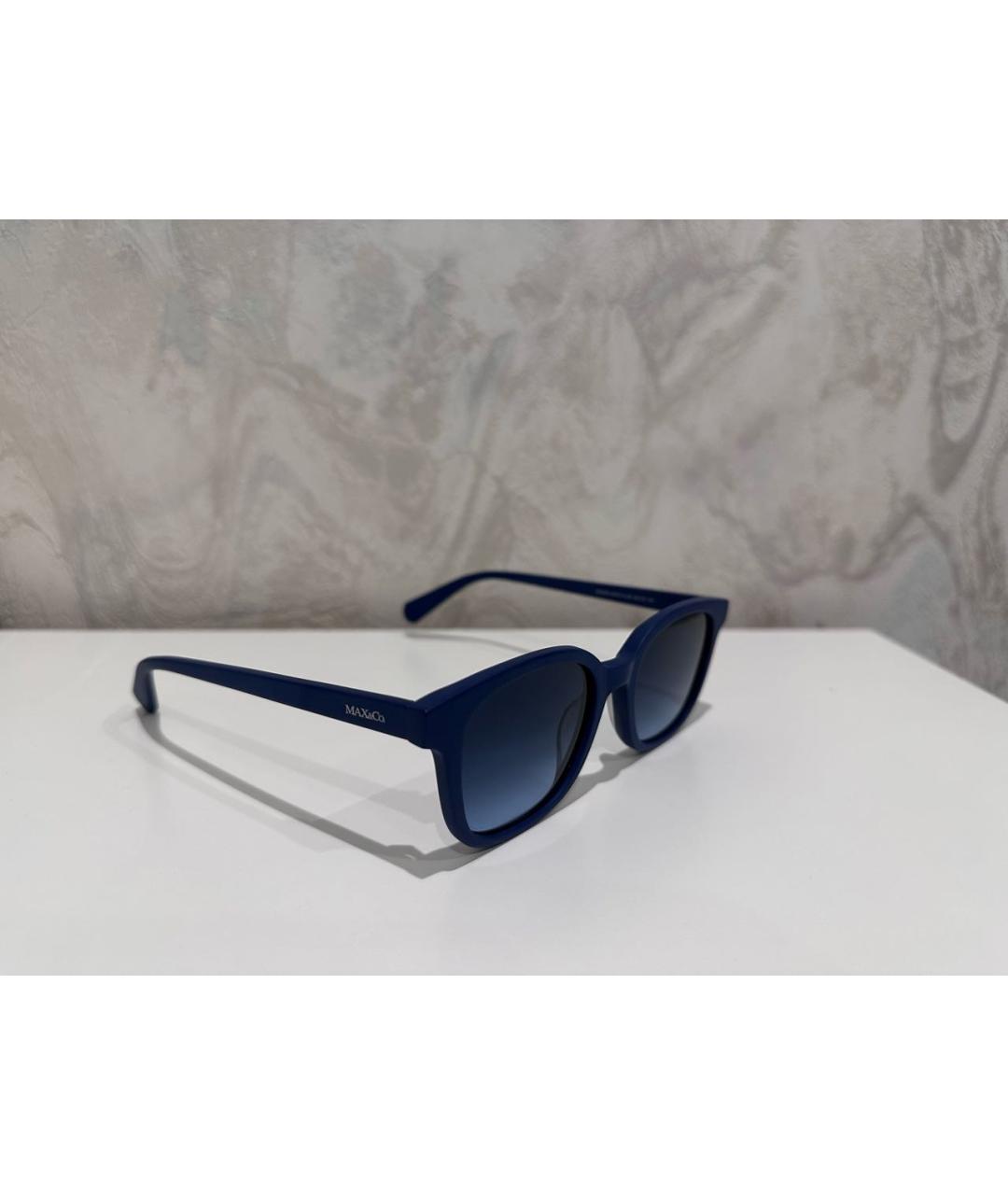 MAX&CO Синие пластиковые солнцезащитные очки, фото 2