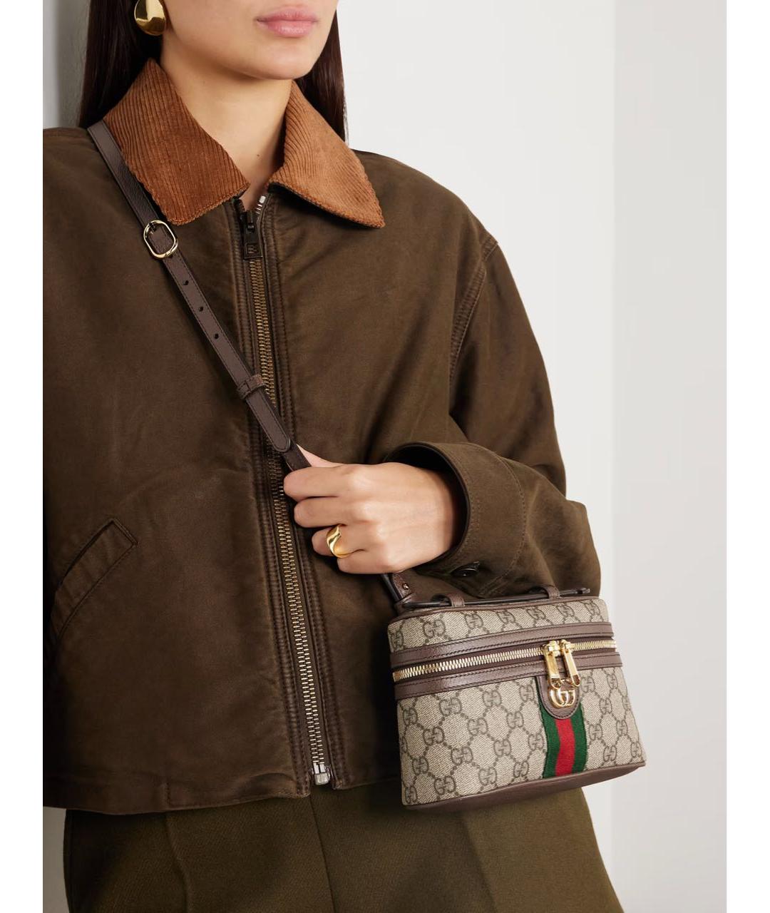 GUCCI Кожаная сумка через плечо, фото 7