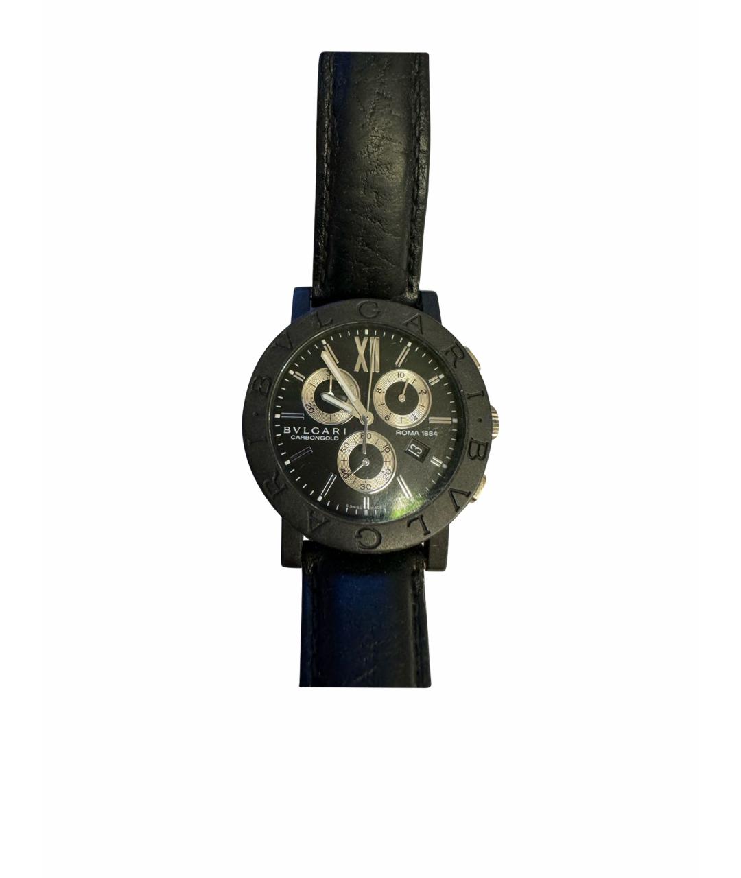 BVLGARI Черные часы, фото 1