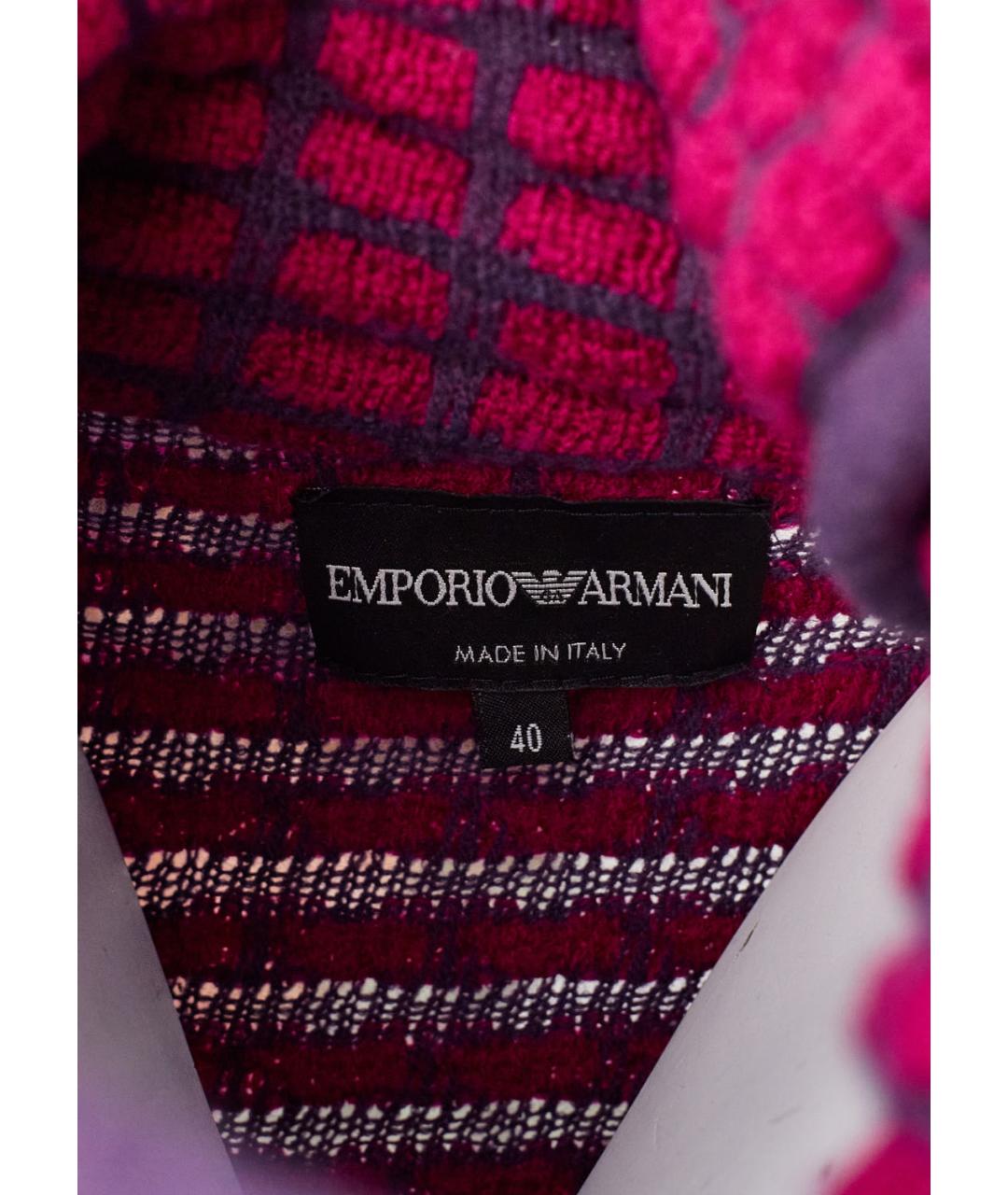 EMPORIO ARMANI Фуксия шерстяной джемпер / свитер, фото 4